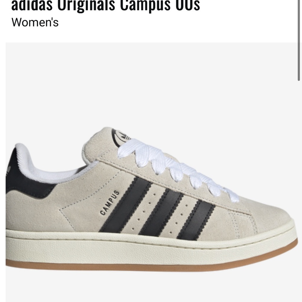 Adidas Campus 00s Cream and Black Sneakers